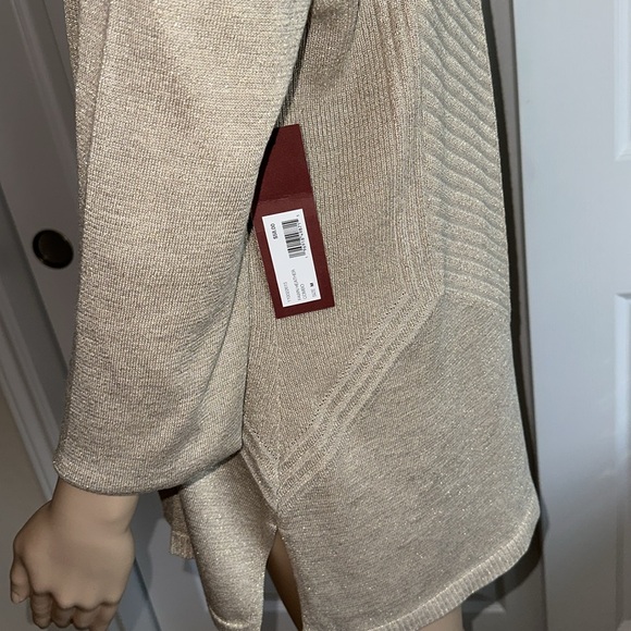 Shimmering Gold Women's Cardigan - Picture 6 of 14